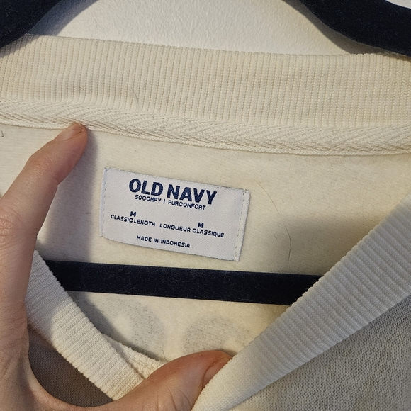 NWT Old Navy Bagel Babe Cream Sweatshirt - Picture 4 of 8